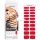NEONAIL UV Gel Aufkleber Easy On M06 Rot 15 Muster Nagelaufkleber Gel-Nagellack Streifen Dekorationsnagelaufkleber