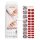 NEONAIL UV Gel Aufkleber P01 Rot, 15 Muster Nagelsticker