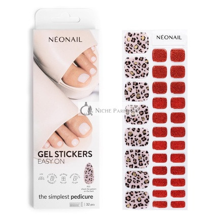 NEONAIL UV Gel Aufkleber P01 Rot, 15 Muster Nagelsticker