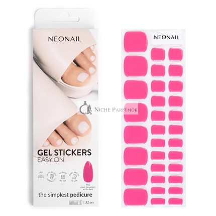 NEONAIL UV Gel Aufkleber Easy On P02 Pink 15 Muster Nagelaufkleber Nagellackstreifen Gel-Nagelaufkleber Fuß- und Handnagelaufkleber Nageldekoration Nageldesign