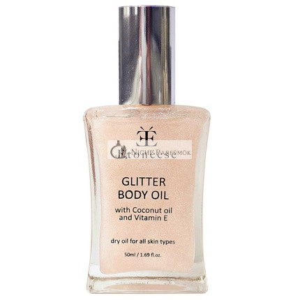 Etoneese Enyhe Száraz Testápoló Olaj Ezüst Részecskékkel 50ml