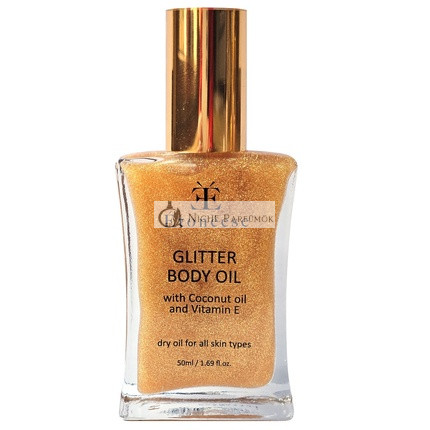 Etoneese Száraz Testolaj Arany Részecskékkel, 50ml