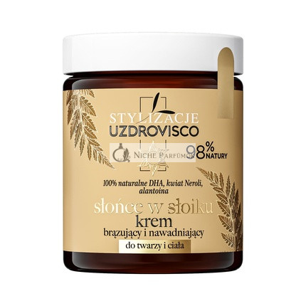 Uzdrovisco Styling Bräunungs- und Feuchtigkeitscreme für Gesicht und Körper, Sonne im Glas, 170ml