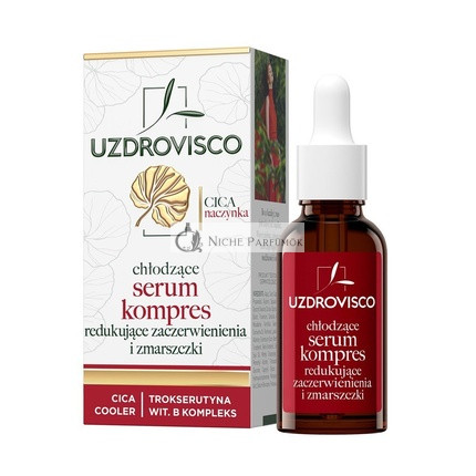 Uzdrovisco Hűsítő Szérum Kompressz Rózsaszín és Ráncok Ellen, 30ml