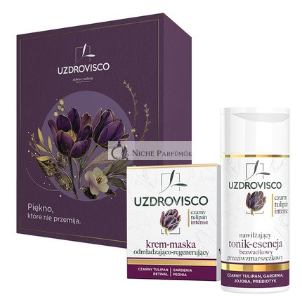 Czarny Tulipan Intenzív Anti-Aging Regeneráló Krém-Maszk Készlet - 50ml Krém-Maszk és 150ml Hidratáló Toner-Esszencia