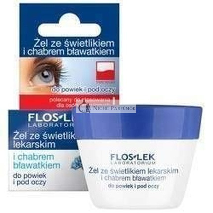 Floslek Augen-Gel mit Augentrost und Kornblumen, 10g