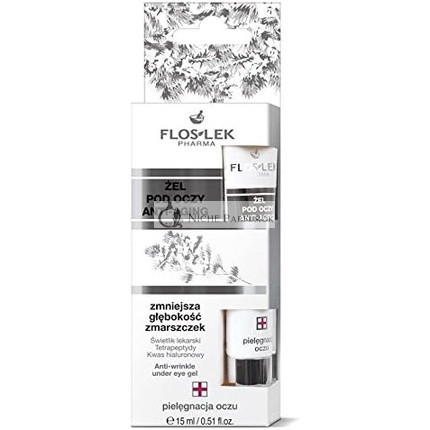 Floslek Pharma Anti-Falten Augen-Gel mit Hyaluronsäure, 15ml