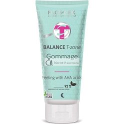   FLOSLEK Gyümölcssavas Arcradír AHA Savakkal, 125 g - Arcpakolás Fekete Pattanások, Pattanások és Pustulák Ellen - Bőrápolás Minden Korosztály és Bőrtípus Számára