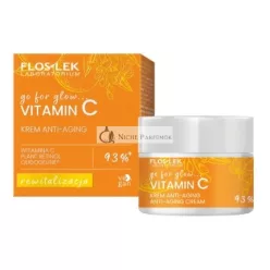   Floslek Laboratorium Go For Glow Vitamin C Creme, Anti-Aging Tag und Nacht, 50 ml