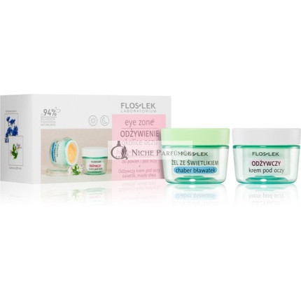 Flos-Lek Augen-Zonen-Set Gel mit Ringelblume und Kamille 10g + Nährcreme 15ml