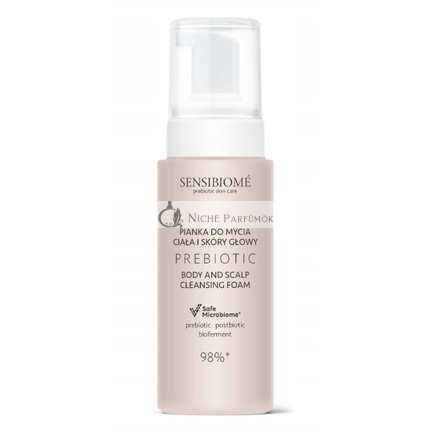 Floslek Sensibiome Präbiotischer Körper- und Kopfhaut-Reinigungsschaum, 150 ml