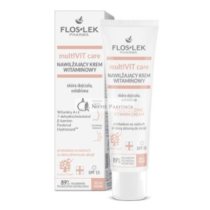 Floslek Pharma Multivit Care Hidratáló Krém Érett és Gyenge Bőrre, 50 ml