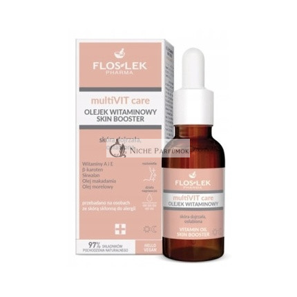 Floslek Pharma Multivitamin Ápoló Vitamin Olaj Érett és Gyenge Bőrre 30 Ml