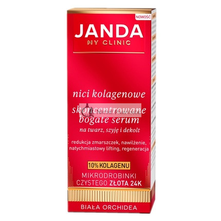 Jandan Kollagen Konzentriertes Reichhaltiges Serum mit 24k Gold für Gesicht, Hals und Dekolleté - 30ml