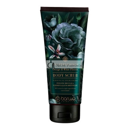 Barwaspa Erlebnis Körperpeeling mit Orange und weißen Blumen, 180 ml