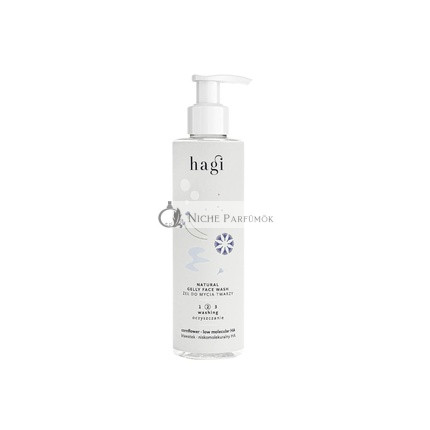 Hagi Natúr Arctisztító Gél Hyaluronsavval, Panthenollal, Védő Algával és Mezei Kékvirág Kivonattal, 200ml