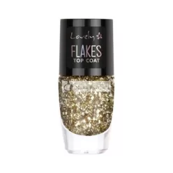 Flakes Top Coat Körömlakk 8ml Lovely, 2db