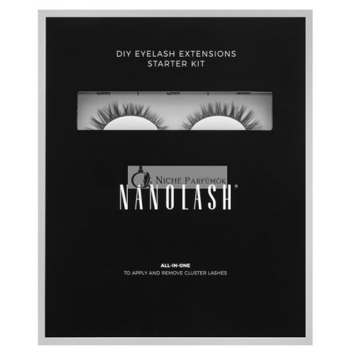 Nanolash DIY Eyelash Extensions Starter Kit Set zur Wimpernverlängerung für zu Hause Charm