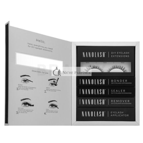 Nanolash DIY Eyelash Extensions Starter Kit készlet otthoni szempilla-hosszabbításhoz Charm