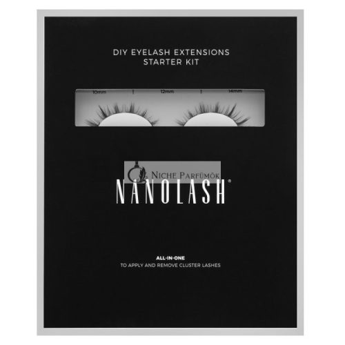 Nanolash DIY Eyelash Extensions Starter Kit Set zur Wimpernverlängerung für zu Hause Flirty