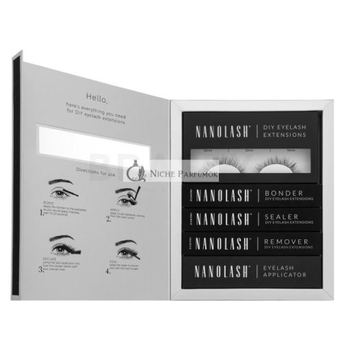 Nanolash DIY Eyelash Extensions Starter Kit készlet otthoni szempilla-hosszabbításhoz Classy
