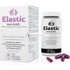   Elastic Anti A.G.E. Hyaluronsav Dracobelle Nu Vitamin C B3 B5 Cink Szelén Hidratáló és Bőr Rugalmasságot Javító 60 Vegán Kapszula
