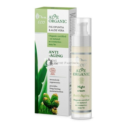 Barbary und Aloe Vera Nachtcreme Anti-Aging Feuchtigkeitscreme Aloe Organic, 50ml
