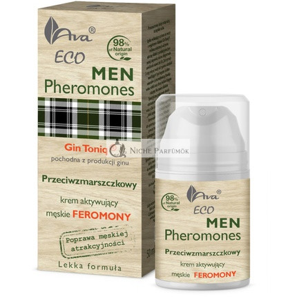 Ava Laboratorium Eco Men Pheromonok Elleni Ránctalanító Arckrém Aktiváló Pheromonokkal, 50ml