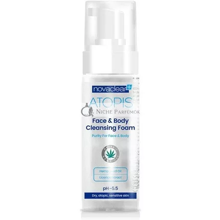 NovaClear Organische Hanfsamenöl Reinigungsschaum für Gesicht und Körper