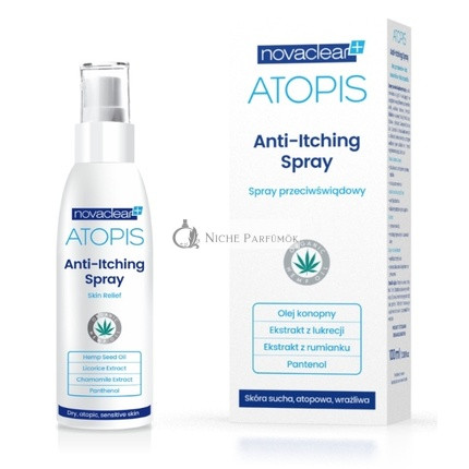 Novaclear Atopis Anti-Itch Gyors Megkönnyebbülést Nyújtó Spray Bőr Irritációkra, 100ml