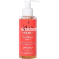   Miya Cosmetics Leichter Make-up Entferner Gesichtsreinigungsöl 140ml mit Himbeersamen- und Süßmandelöl, Vitamin E, effektiv und sanft, reizt die Augen nicht, für alle Hauttypen geeignet, tierversuchsfrei