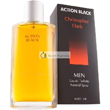 Christopher Dark Action Black Eau De Toilette Férfiaknak, 100 ml