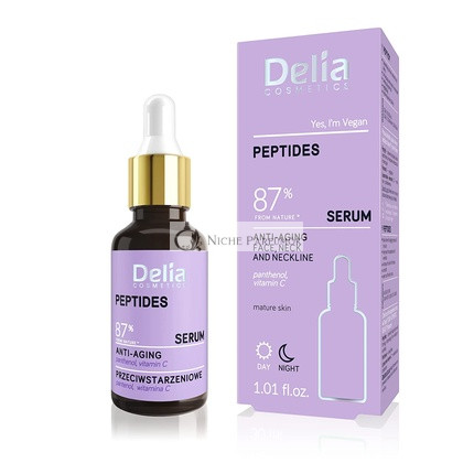 Delia Cosmetics Peptide Anti-Aging Serum Érett Bőrre, 30ml