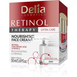  Delia Cosmetics Retinol Terápiás Arckrém Minden Bőrtípusra, 50 ml