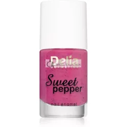   Delia Cosmetics Sweet Pepper Black Particles körömlakk - 08 Berry, 11 ml