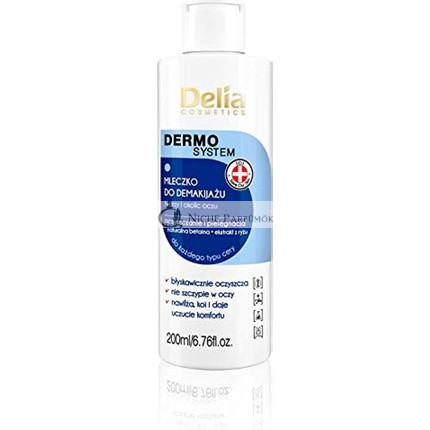Delia Cosmetics Dermo System Feuchtigkeit Milch Gesichts- und Augen Make-up Entferner