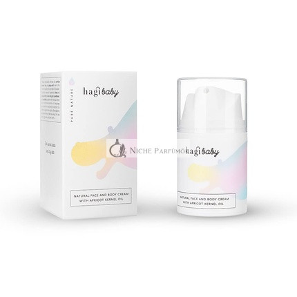 Hagi Baby Természetes Testápoló és Arckrém Barackmag Olajjal, Rizsolajjal és Pipacs Olajjal, 50ml