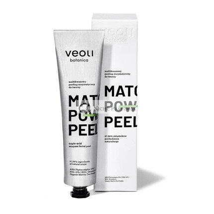 VEOLI BOTANICA Fókusz Matcha Power Peel Enzimatikus Multi-Acid Arctisztító, 75ml