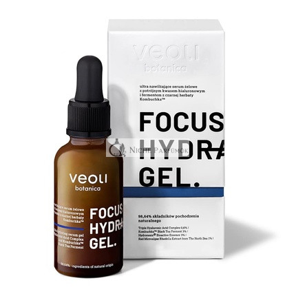 VEOLI BOTANICA Fókusz Hidratáló Gél Arckrém Szérum Háromszoros Hialuronsavval, 30ml