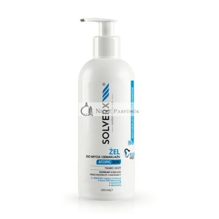 SOLVERX Waschgel für das Gesicht und die Augen bei atopischer Haut, 200ml