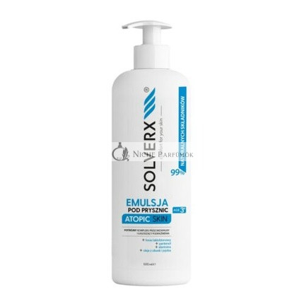 SOLVERX Atopická pokožka Upokojujúca a protizápalová sprchová emulzia 500ml