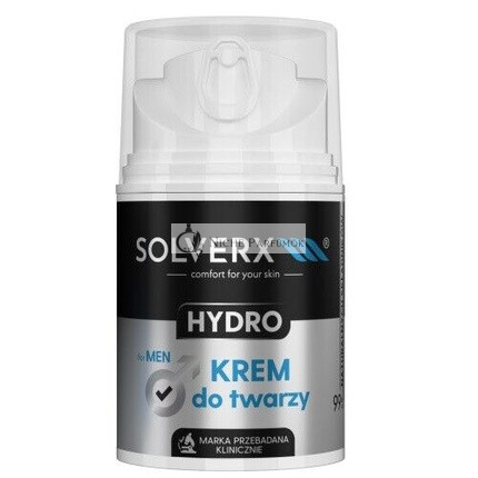 SOLVERX Hydro-Gesichtscreme für Männer, 50ml
