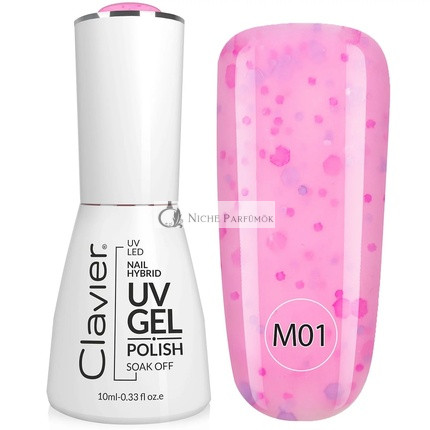 Clavier Luxus Köröm Hibrid UV Zselé Hibrid Körömlakk 001 - 10ml