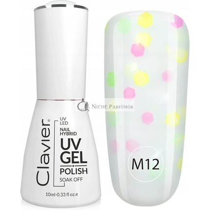 Luxus Hybrid UV Gel Nagellack 10ml Flasche mit Applikator, härtet in 2 Minuten unter UV oder 30 Sekunden unter LED