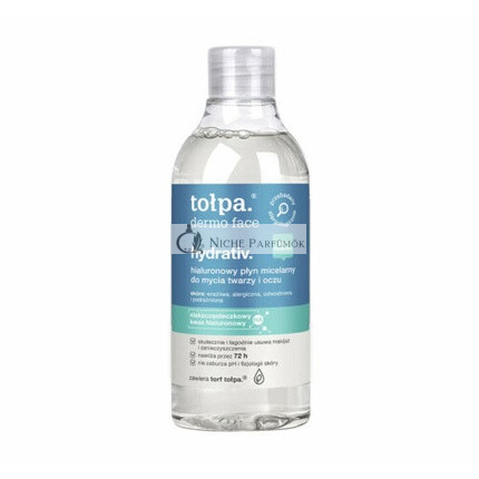 TOŁPA Dermo Face Hyaluron Micellás Arctisztító Víz, 400 ml
