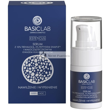 BasicLab Arcápoló Szérum Trehalózzal 30ml - Hidratáló és Anti-Aging Szérum Nőknek és Férfiaknak