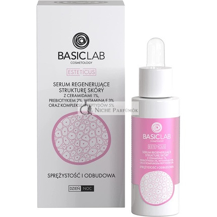Basiclab Hautstruktur regenerierendes Serum mit 1% Ceramiden, 30ml