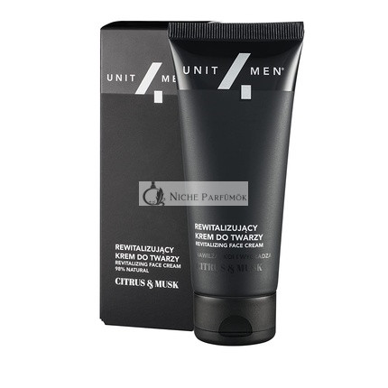 Unit4men Revitalisierende Citrus- und Moschus-Gesichtscreme, 50ml