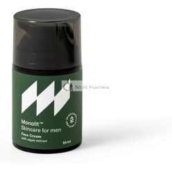   Monolit Arcápoló Krém Algakivonattal Férfiaknak Tápláló Avokádó Olajjal, Ránctalanító Spirulinával, Hidratáló Kókuszolajjal, 50ml
