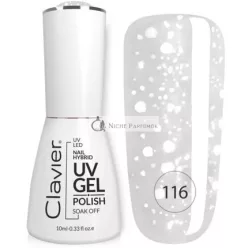   Luxus Hibrid Körömlakk Holografikus Részecskékkel 116 Hópehely